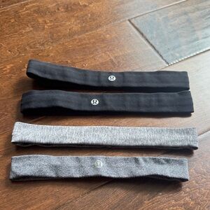 lululemon athletica Black and Gray Hairbands